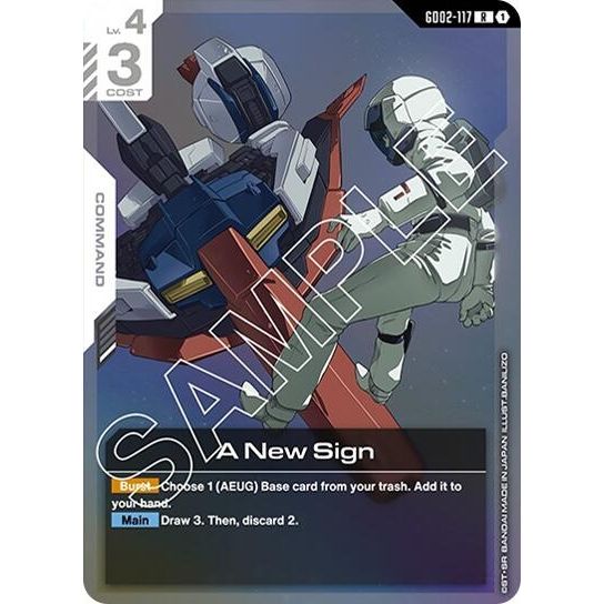 Image for A New Sign (GD02-117) (GD02) - Gundam Card Game