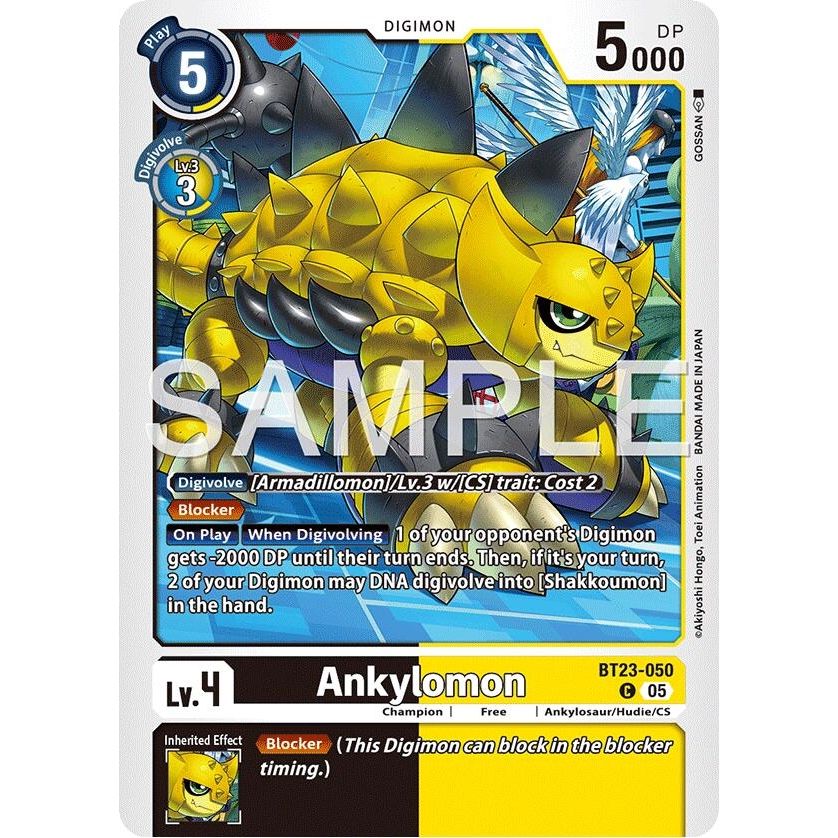Image for Ankylomon (BT23-050 C) (BT-23) - Digimon Card Game