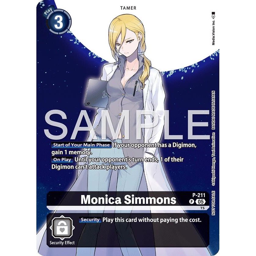 Image for Monica Simmons (Hacker's Slumber Box Promotion Pack) (P-211 P) (D-PR) - Digimon Card Game