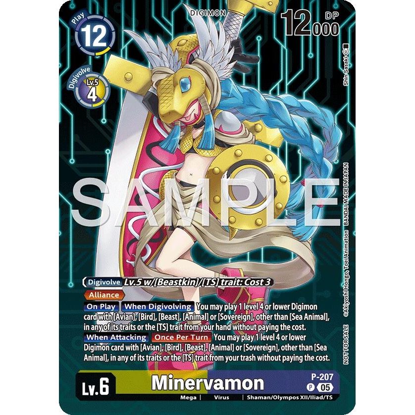 Image for Minervamon (Hacker's Slumber Box Promotion Pack) (P-207 P) (D-PR) - Digimon Card Game