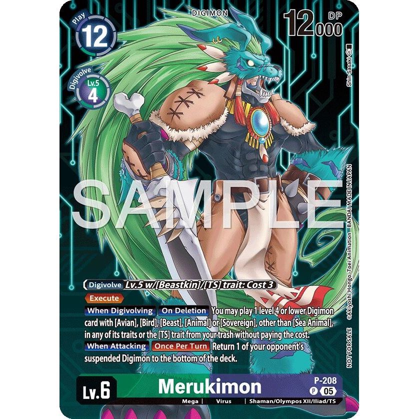Image for Merukimon (Hacker's Slumber Box Promotion Pack) (P-208 P) (D-PR) - Digimon Card Game