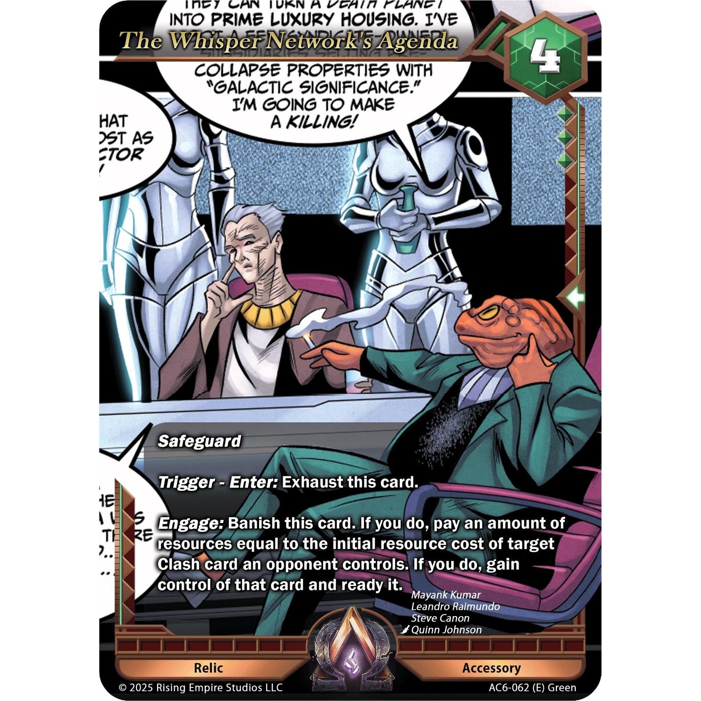 Image for The Whisper Network's Agenda (AC6-062) (AC06) - Alpha Clash