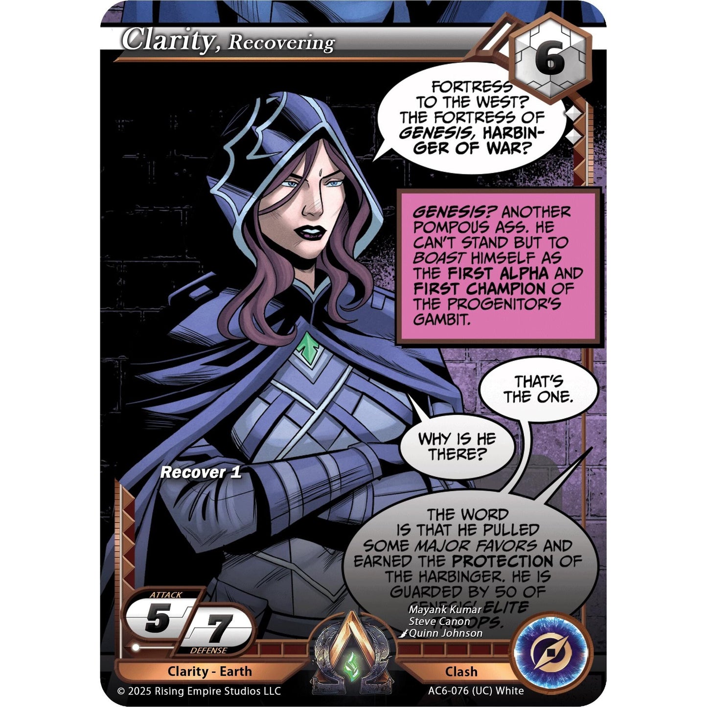 Image for Clarity, Recovering (AC6-076) (AC06) - Alpha Clash
