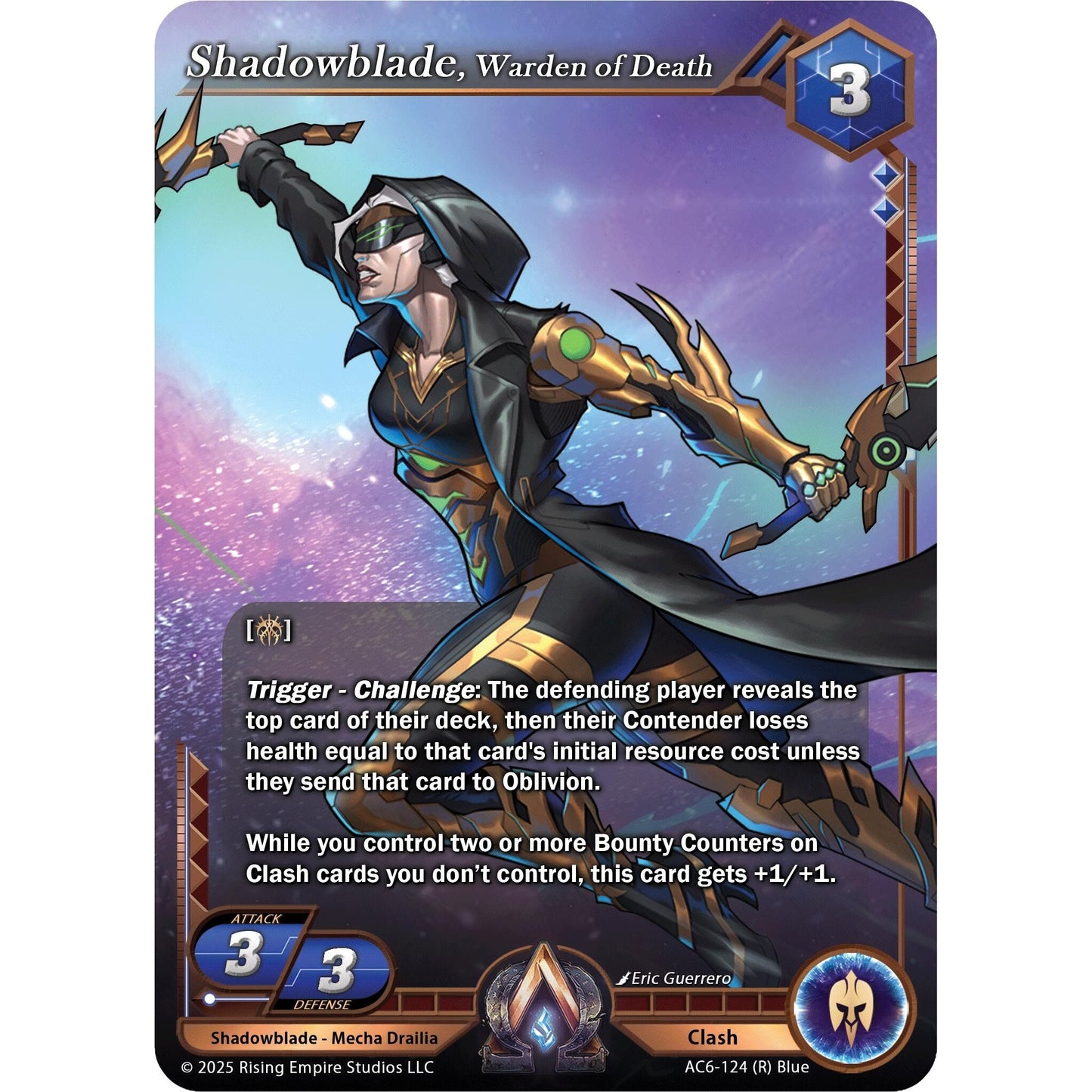 Image for Shadowblade, Warden of Death (AC6-124) (AC06) - Alpha Clash