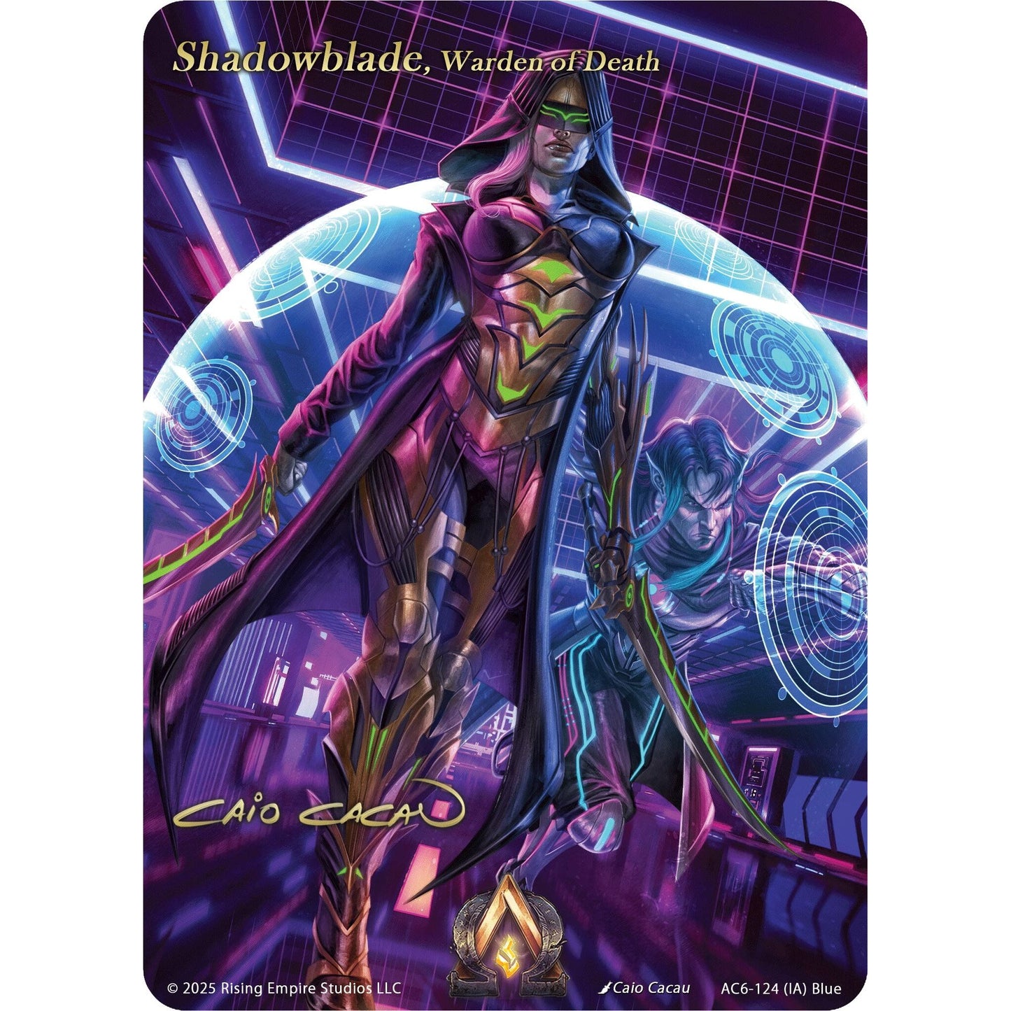 Image for Shadowblade, Warden of Death (Iconic Art) (AC6-124) (AC06) - Alpha Clash