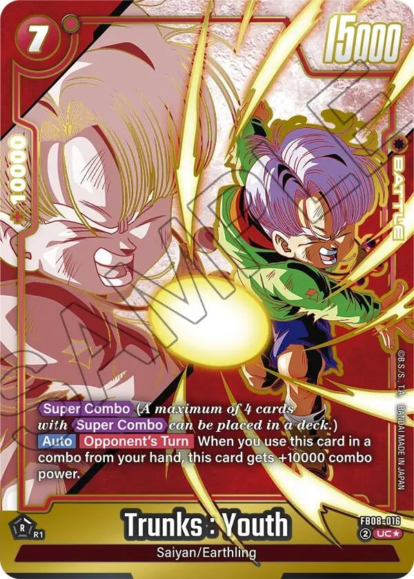 Image for Trunks : Youth - FB08-016 (Alternate Art) (FB08-016) (FB08) - Dragon Ball Super: Fusion World