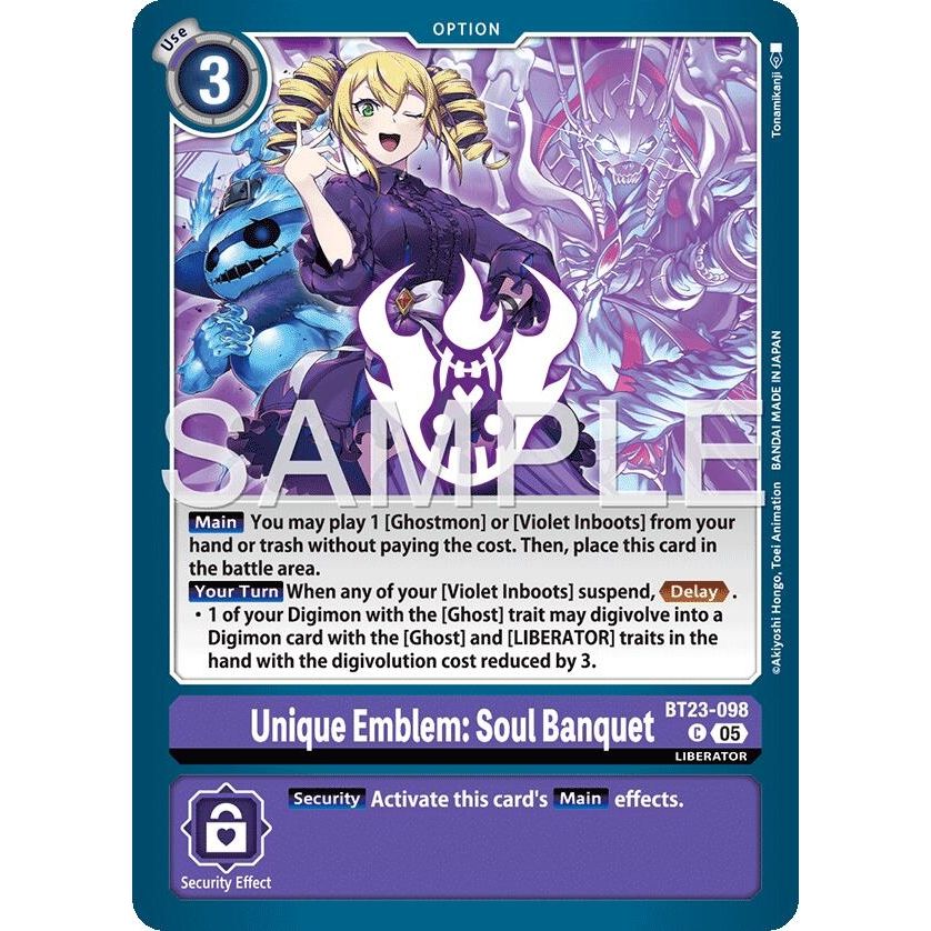 Image for Unique Emblem: Soul Banquet (BT23-098 C) (BT-23) - Digimon Card Game