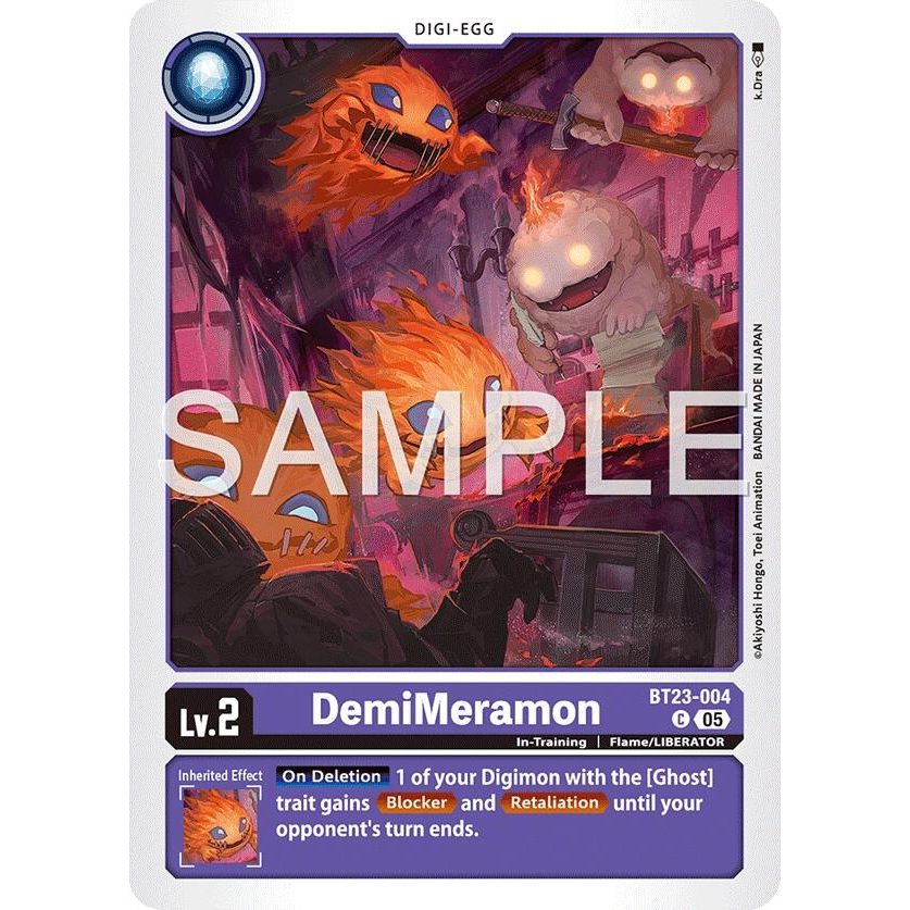 Image for DemiMeramon (BT23-004 C) (BT-23) - Digimon Card Game