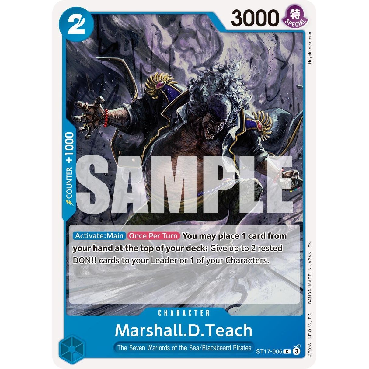 Image for Marshall.D.Teach - ST17-005 (ST17-005) (PRB-02) - One Piece Card Game