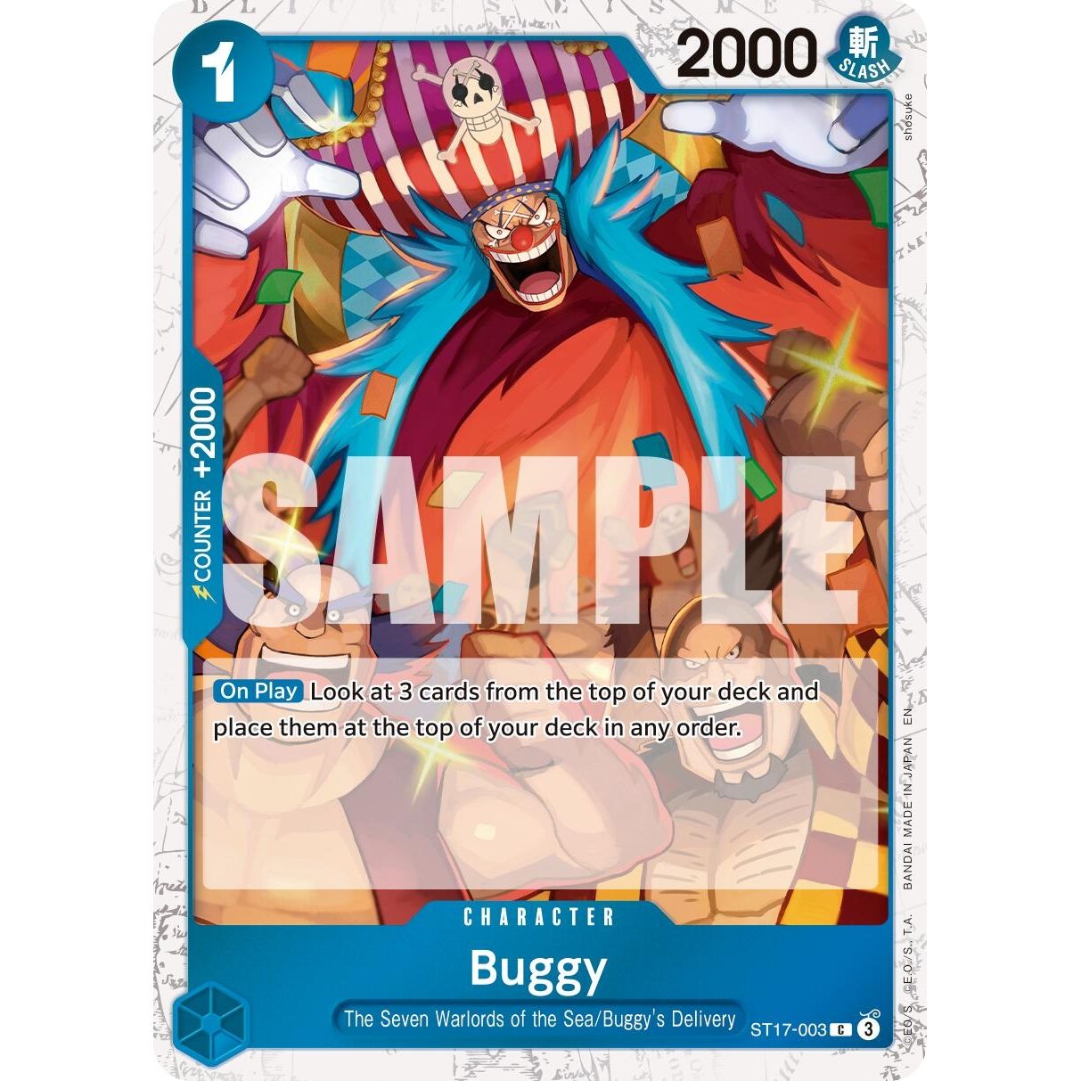 Image for Buggy - ST17-003 (Pirate Foil) (ST17-003) (PRB-02) - One Piece Card Game