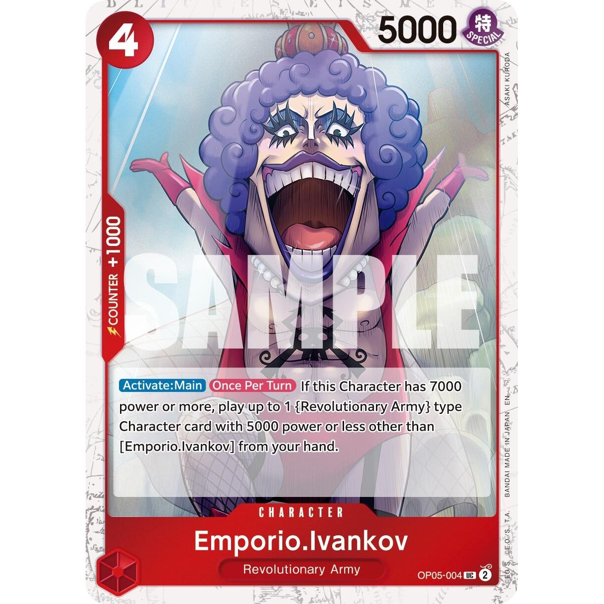 Image for Emporio.Ivankov (Pirate Foil) (OP05-004) (PRB-02) - One Piece Card Game