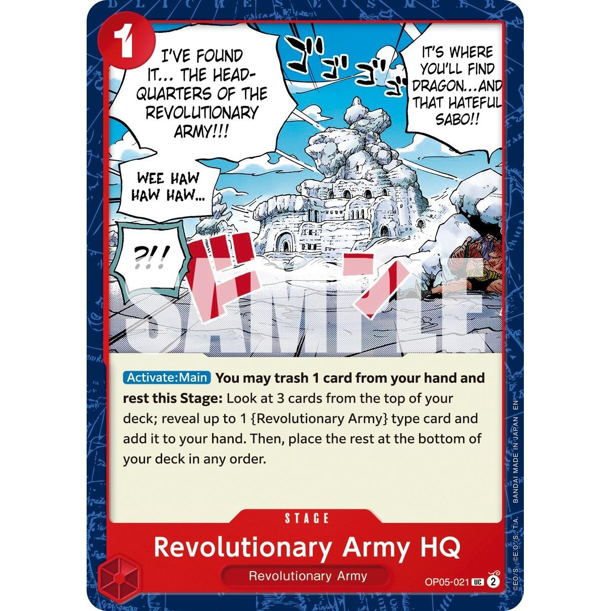 Image for Revolutionary Army HQ (Reprint) (OP05-021) (PRB-02) - One Piece Card Game