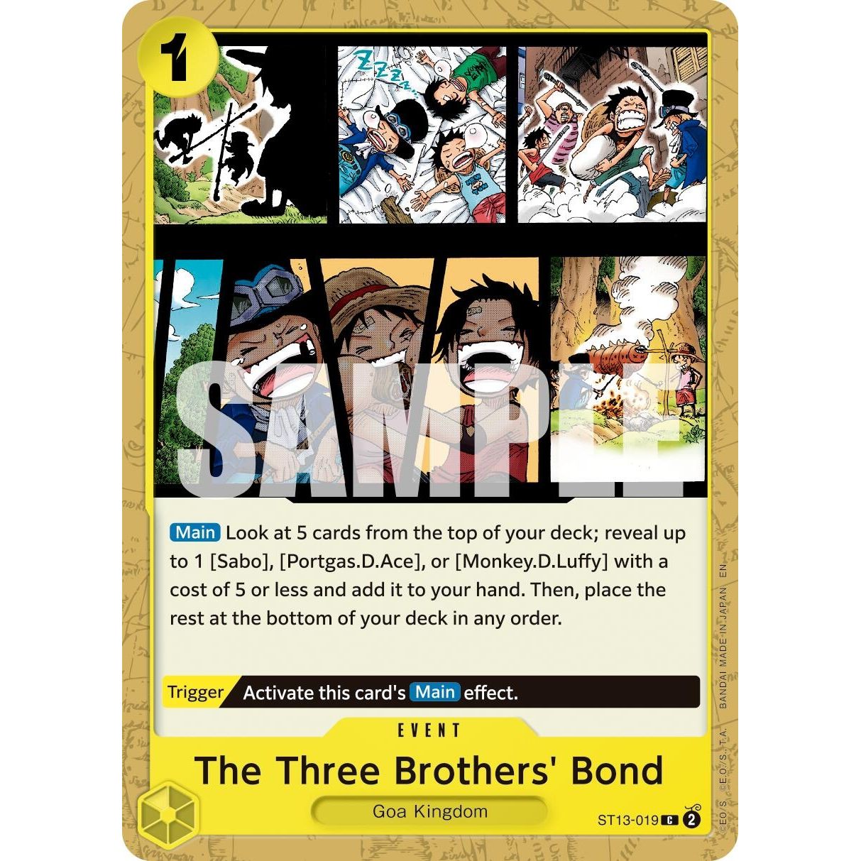 Image for The Three Brothers' Bond (Reprint) (ST13-019) (PRB-02) - One Piece Card Game