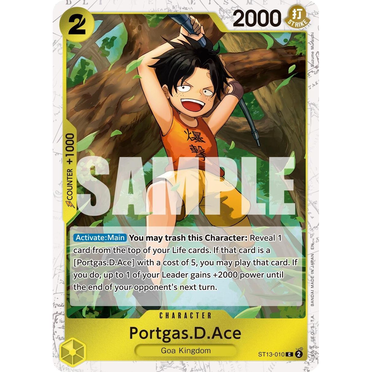 Image for Portgas.D.Ace - ST13-010 (Pirate Foil) (ST13-010) (PRB-02) - One Piece Card Game