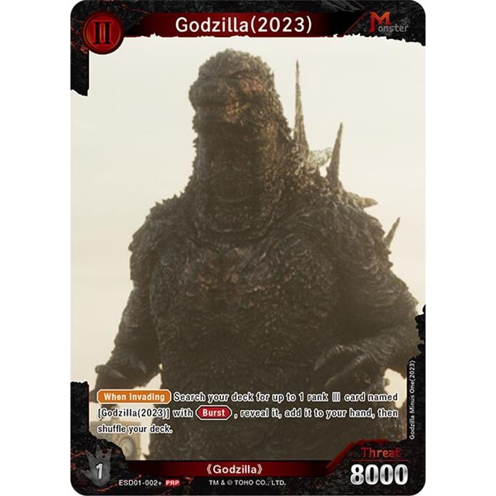 Image for Godzilla (2023) (ESD01-002+) (Promotion Pack Vol.2) (ESD01-002+) (PR) - Godzilla Card Game