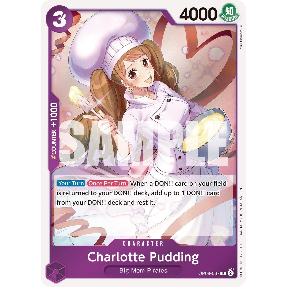Image for Charlotte Pudding - OP08-067 (Reprint) (OP08-067) (PRB-02) - One Piece Card Game