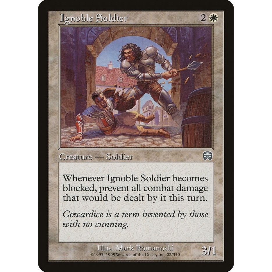 Image for Ignoble Soldier (22) (MMQ) - Magic: The Gathering