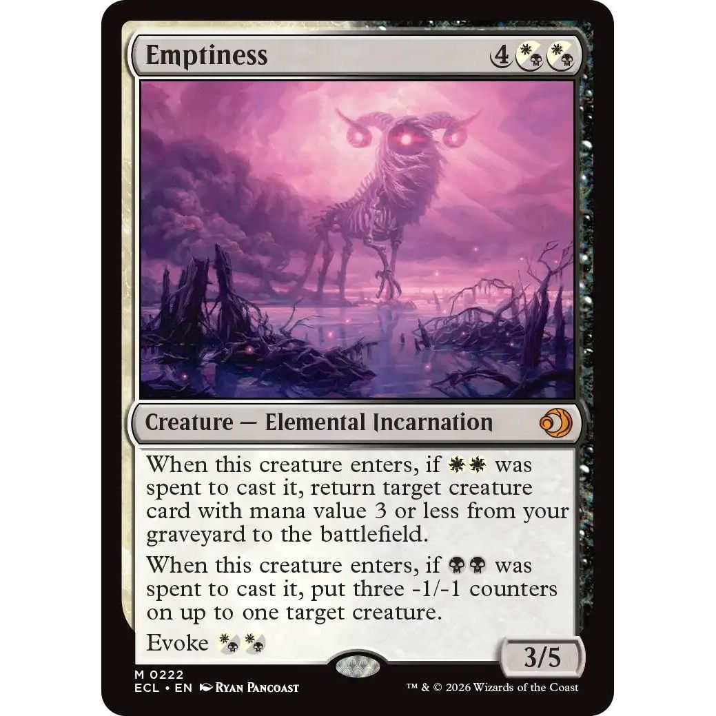 Image for Emptiness (222) (ECL) - Magic: The Gathering