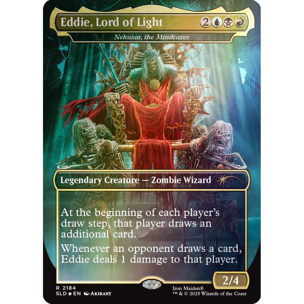 Image for Eddie, Lord of Light - Nekusar, the Mindrazer (Rainbow Foil) (2184) (SLD) - Magic: The Gathering