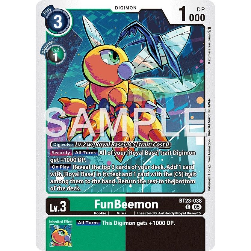 Image for FunBeemon - BT19-045 (BT23-038 C) (BT-23) - Digimon Card Game