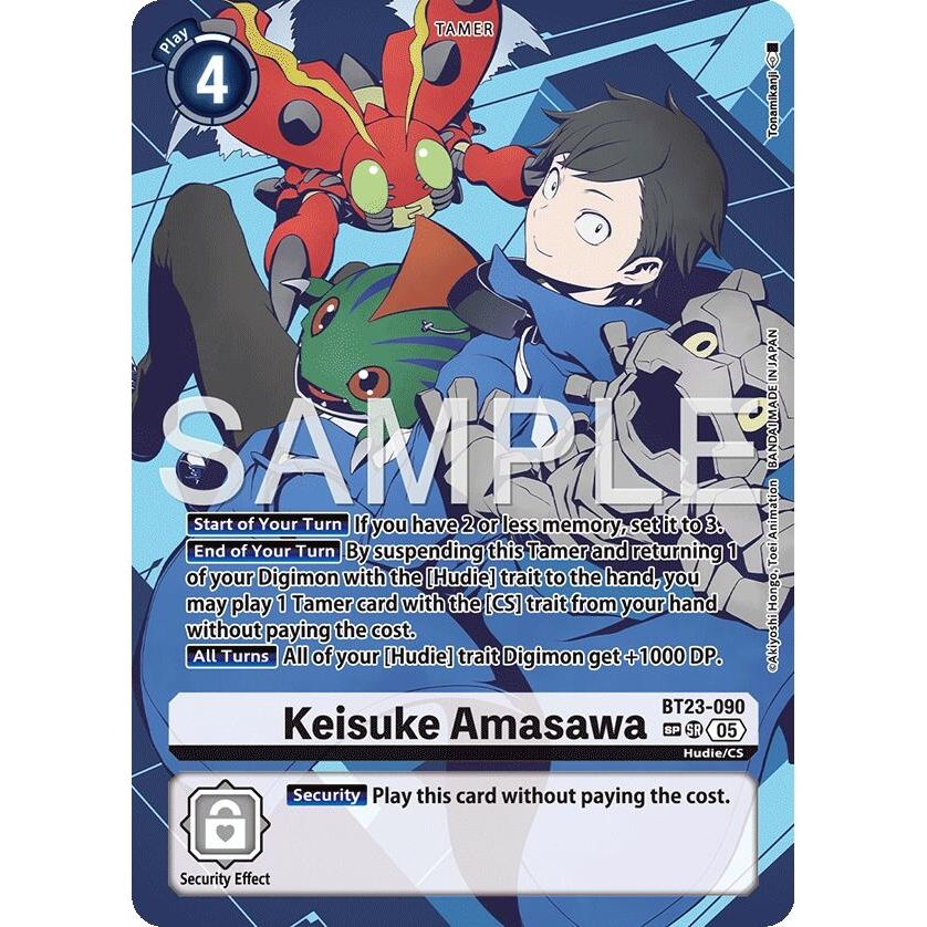 Image for Keisuke Amasawa (SP) (BT23-090 SR) (BT-23) - Digimon Card Game