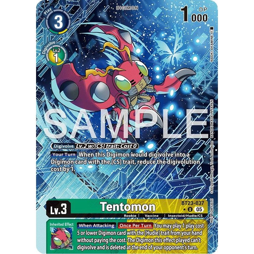 Image for Tentomon (Alternate Art) (BT23-037 U) (BT-23) - Digimon Card Game