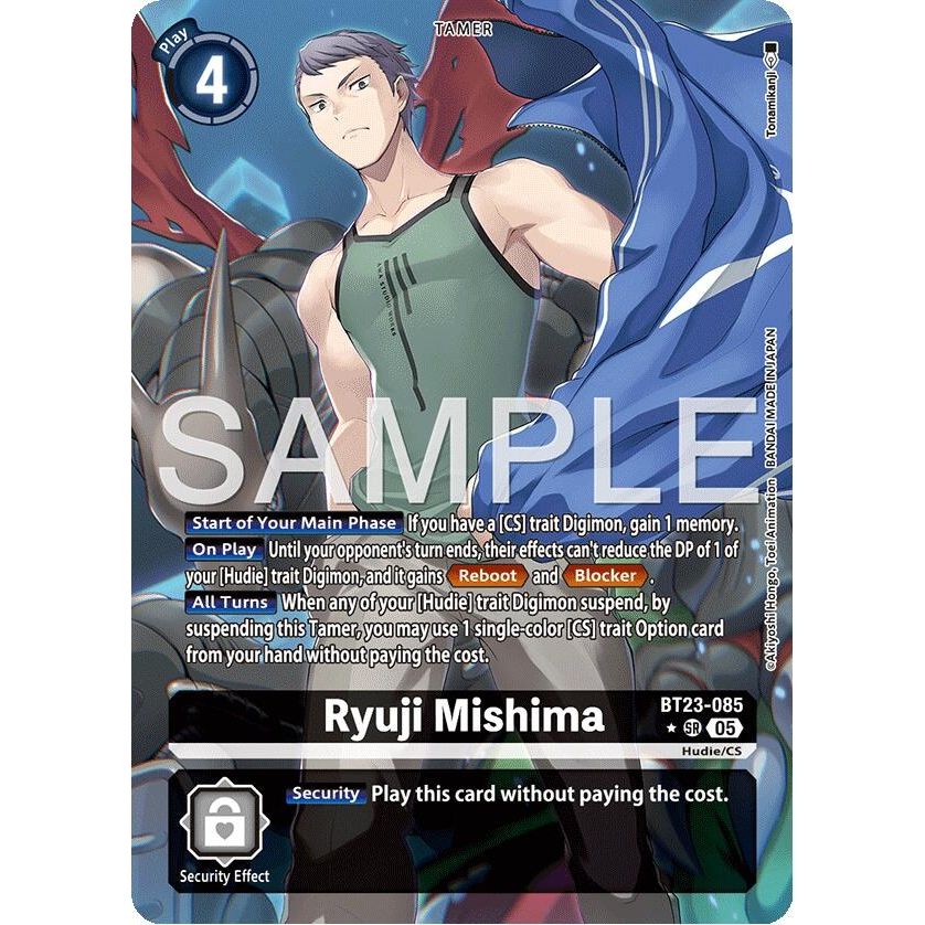Image for Ryuji Mishima (Alternate Art) (BT23-085 SR) (BT-23) - Digimon Card Game