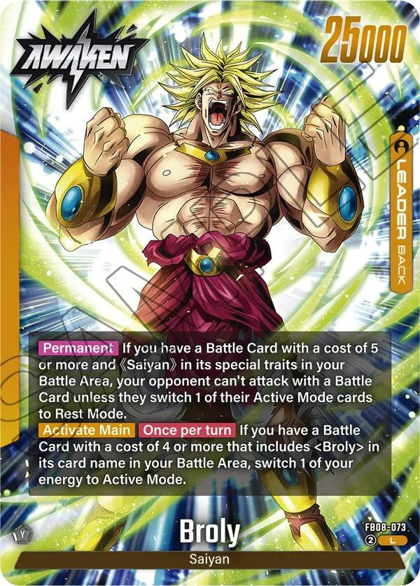 Image for Broly - FB08-073 (FB08-073) (FB08) - Dragon Ball Super: Fusion World
