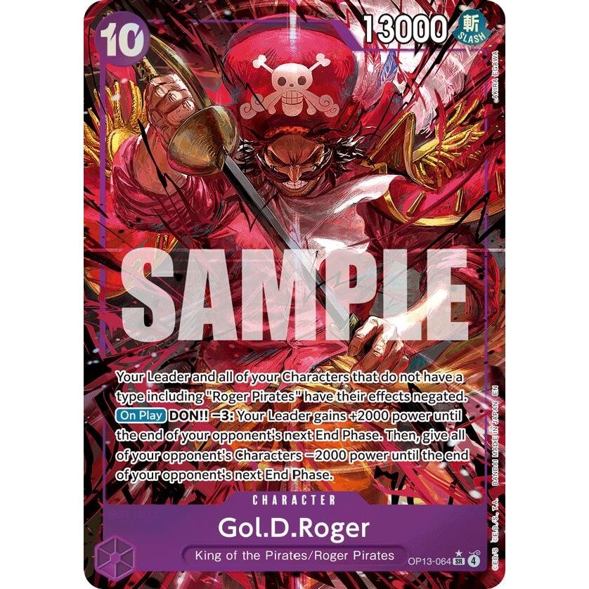 Gol.D.Roger (064) (Alternate Art) (OP13-064) (OP13)