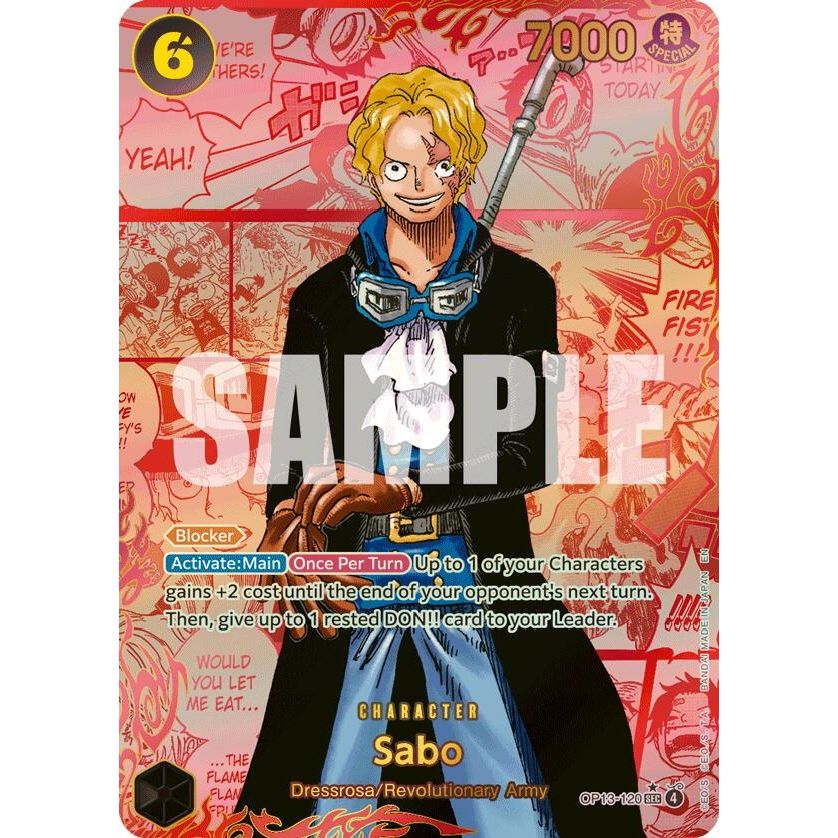 Image for Sabo (120) (Red Super Alternate Art) (OP13-120) (OP13) - One Piece Card Game
