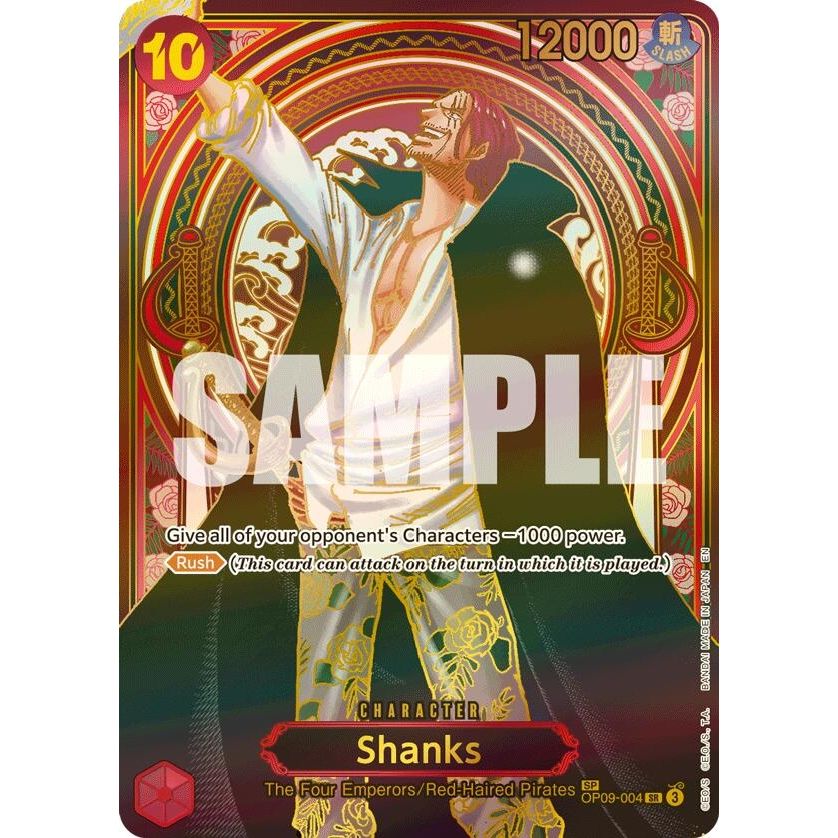Image for Shanks - OP09-004 (SP) (Gold) (OP09-004) (OP13) - One Piece Card Game