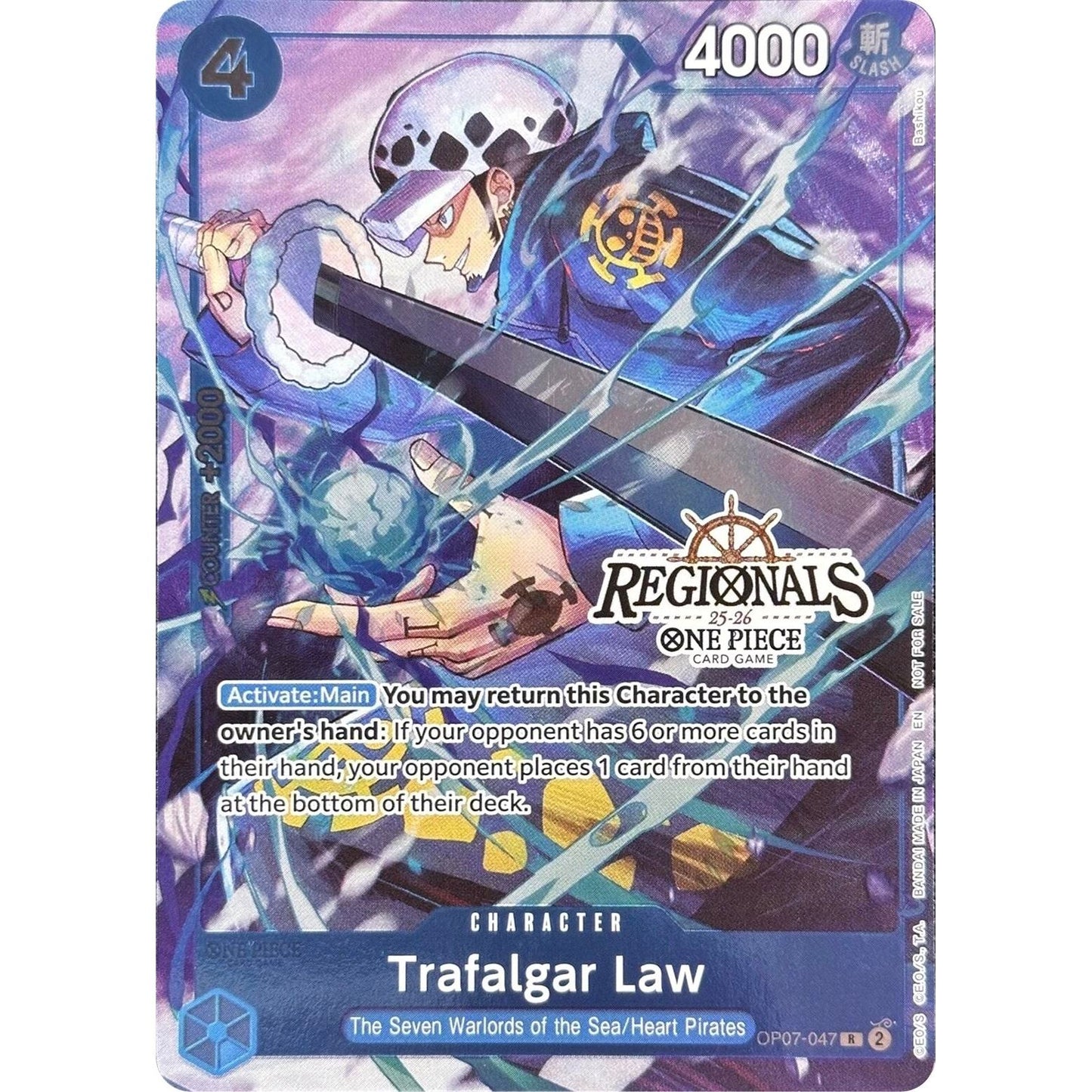Image for Trafalgar Law (CS 25-26 Regionals Textured Chase Promo) (OP07-047) (OP-PR) - One Piece Card Game