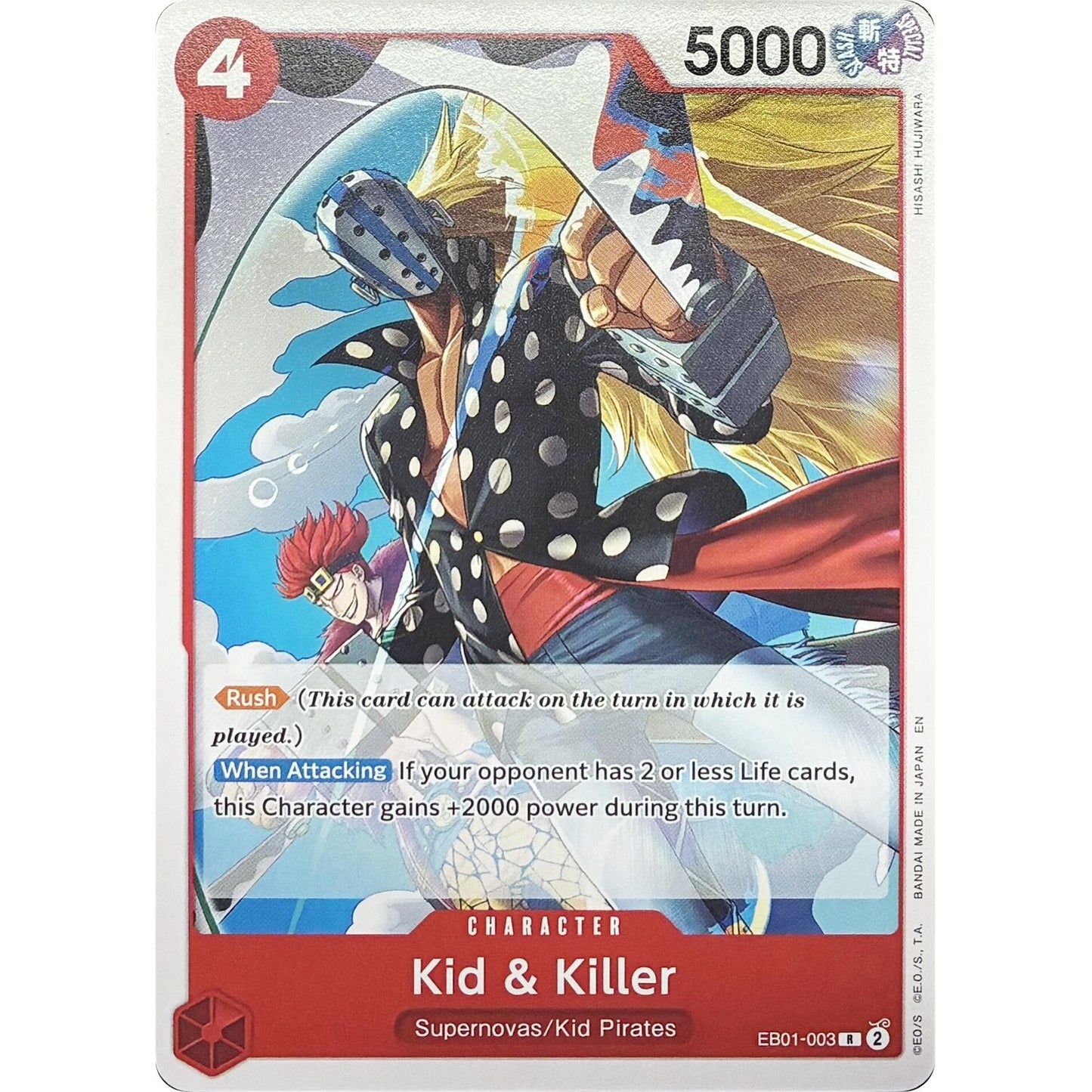 Image for Kid & Killer - EB01-003 (EB01-003) (LT-01) - One Piece Card Game