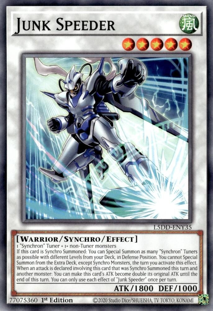 Image for Junk Speeder (L5DD-ENY35) (L5DD) - YuGiOh