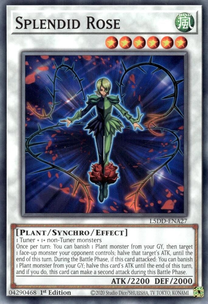 Image for Splendid Rose (L5DD-ENA27) (L5DD) - YuGiOh