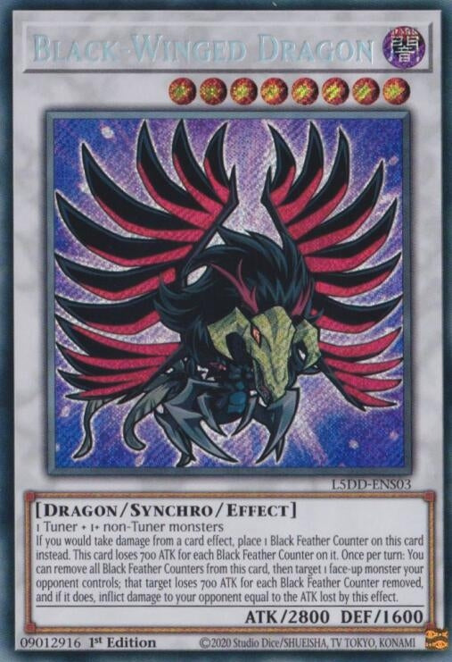 Image for Black-Winged Dragon (L5DD-ENS03) (L5DD-ENS03) (L5DD) - YuGiOh