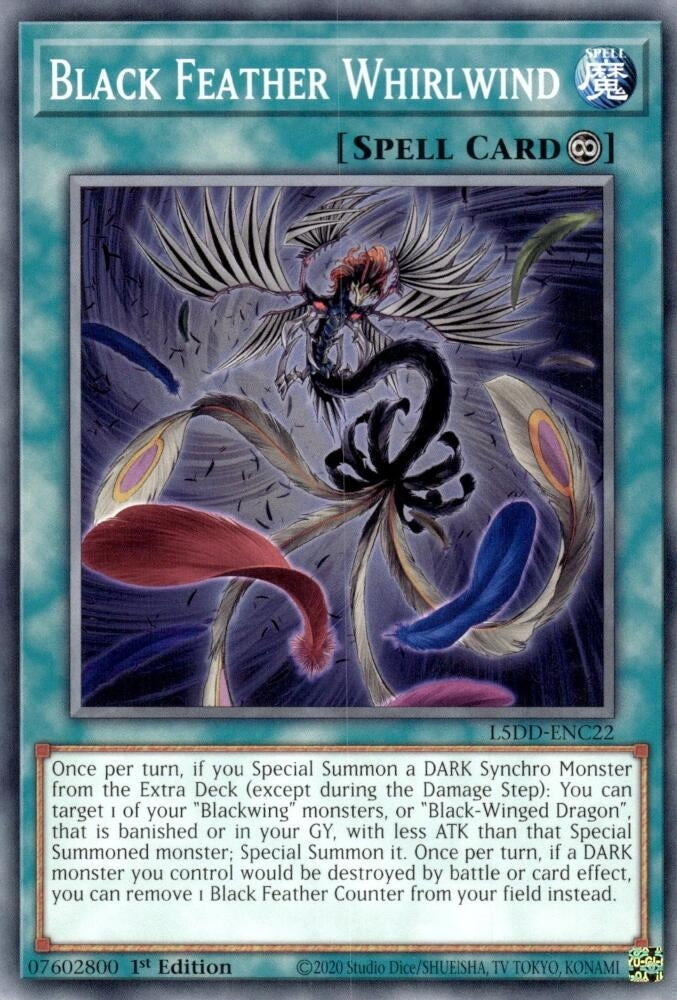 Image for Black Feather Whirlwind (L5DD-ENC22) (L5DD) - YuGiOh