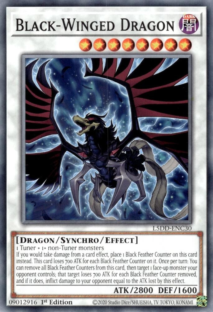 Image for Black-Winged Dragon (L5DD-ENC30) (L5DD-ENC30) (L5DD) - YuGiOh