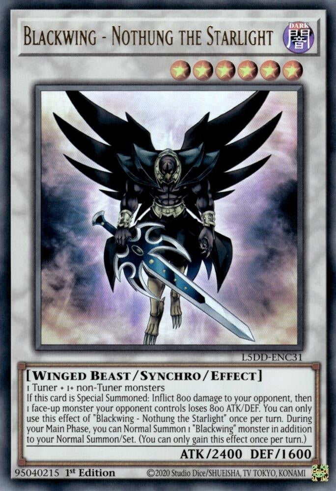 Image for Blackwing - Nothung the Starlight (L5DD-ENC31) (L5DD) - YuGiOh