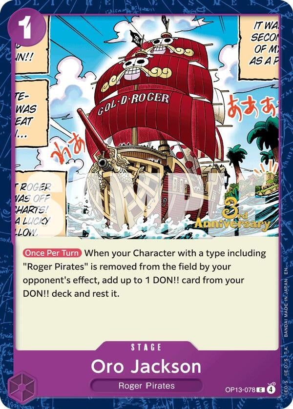 Image for Oro Jackson (OP13-078) (OP13 ANN) - One Piece Card Game