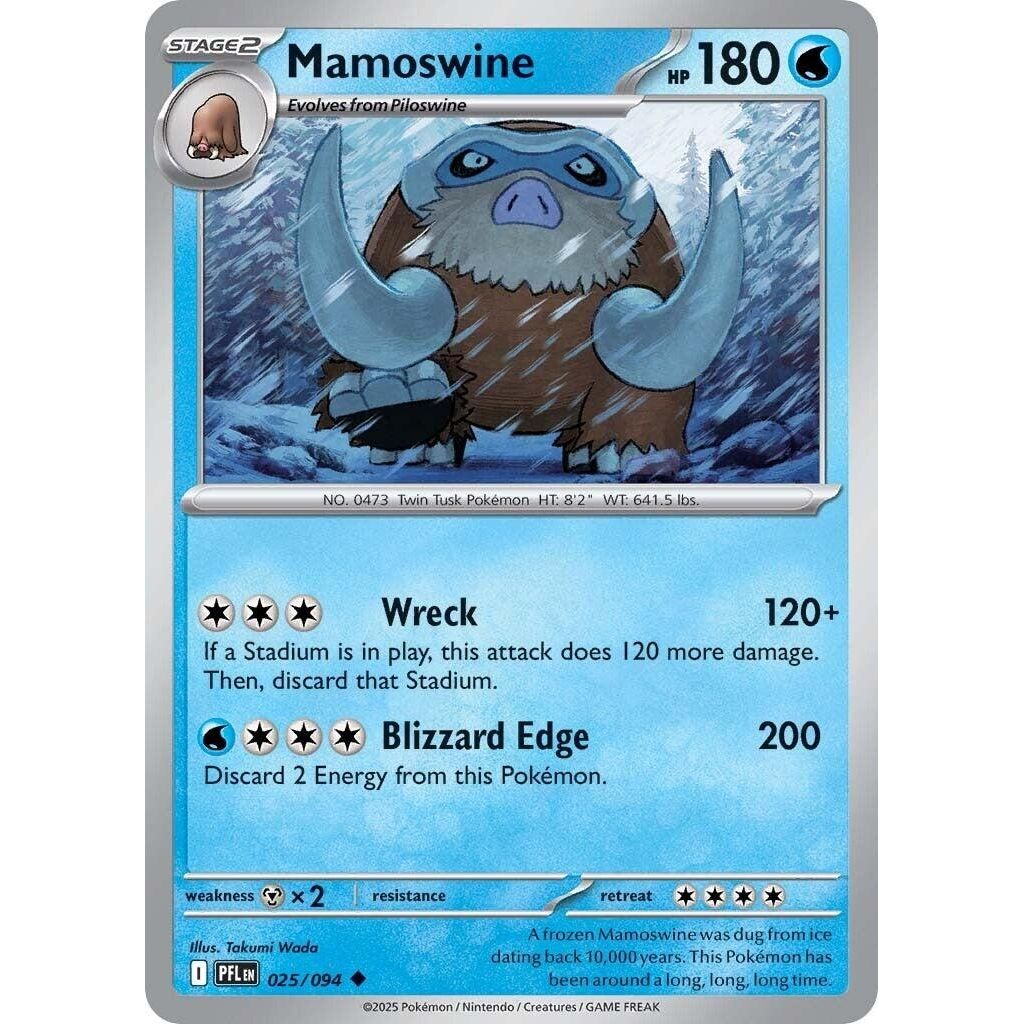 Image for Mamoswine (025/094) (PFL) - Pokemon