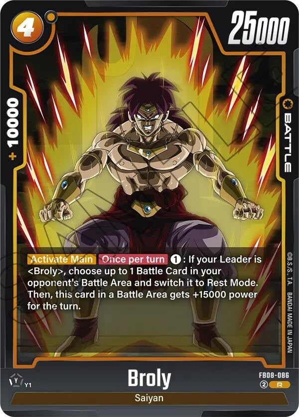Image for Broly - FB08-086 (FB08-086) (FB08) - Dragon Ball Super: Fusion World