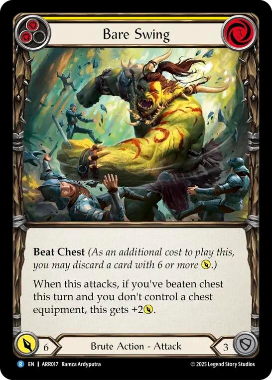 Image for Bare Swing (Yellow) (ARR017) - Flesh and Blood TCG