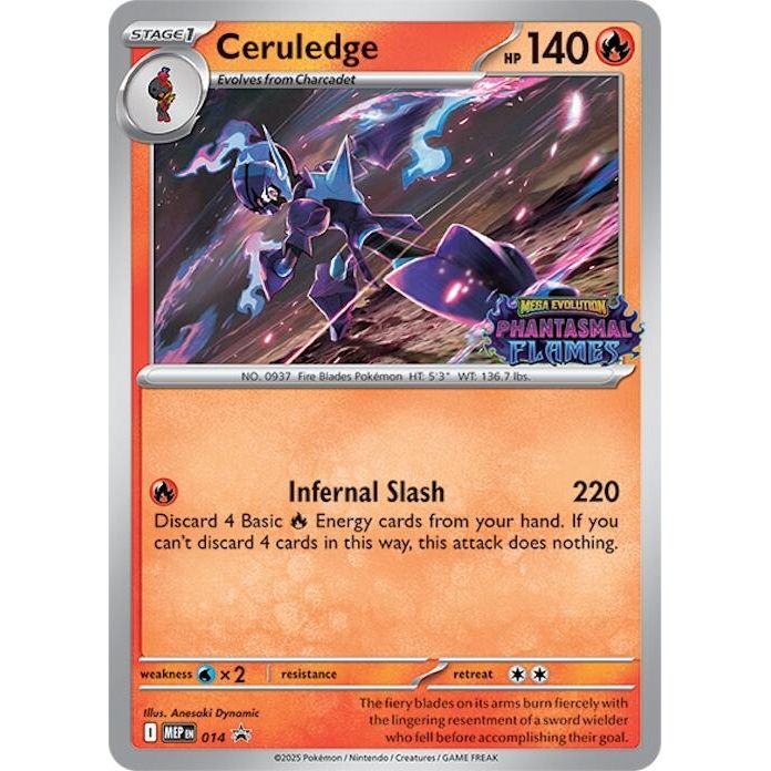 Image for Ceruledge (Prerelease) (014) (MEP) - Pokemon