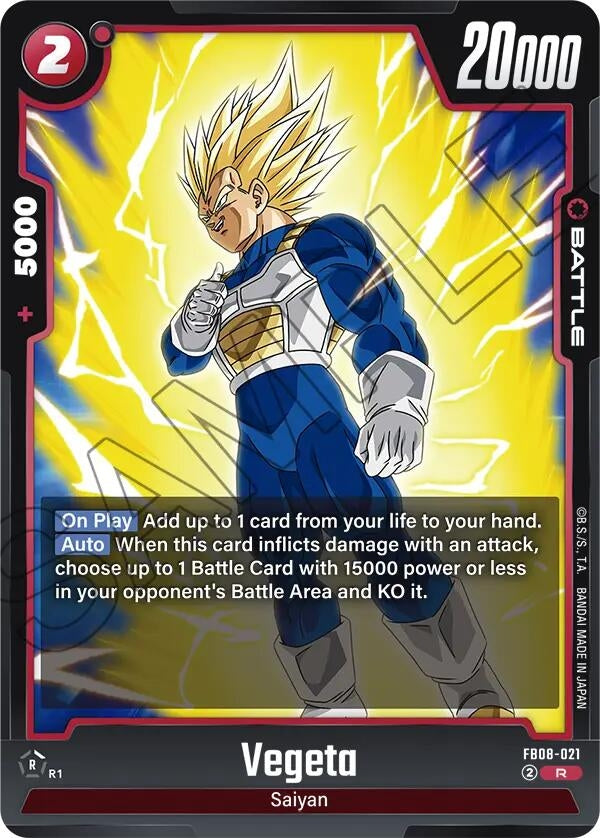 Image for Vegeta - FB08-021 (FB08-021) (FB08) - Dragon Ball Super: Fusion World