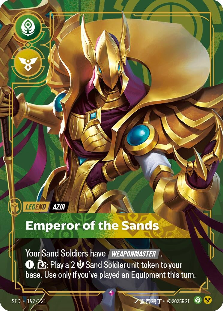 Azir - Emperor of the Sands (197/221) (SFD)