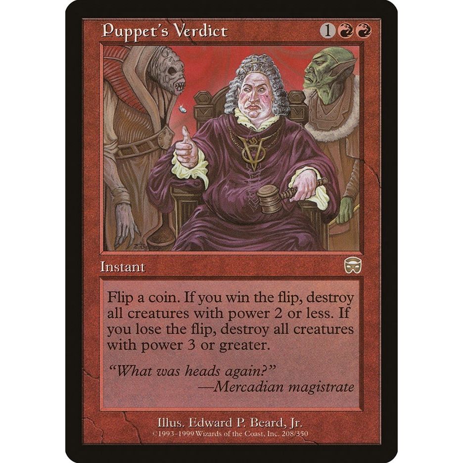 Image for Puppet's Verdict (208) (MMQ) - Magic: The Gathering