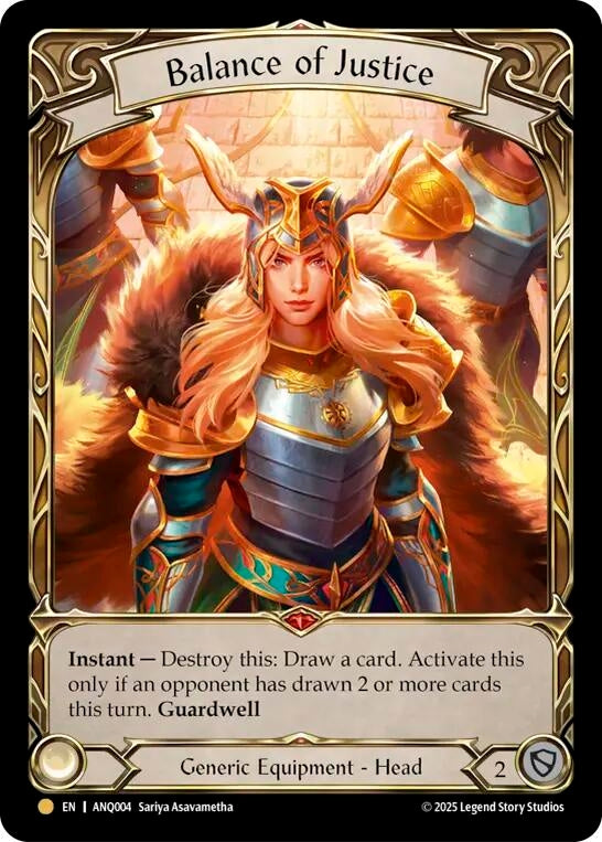 Image for Balance of Justice (ANQ004) (ANQ) - Flesh and Blood TCG