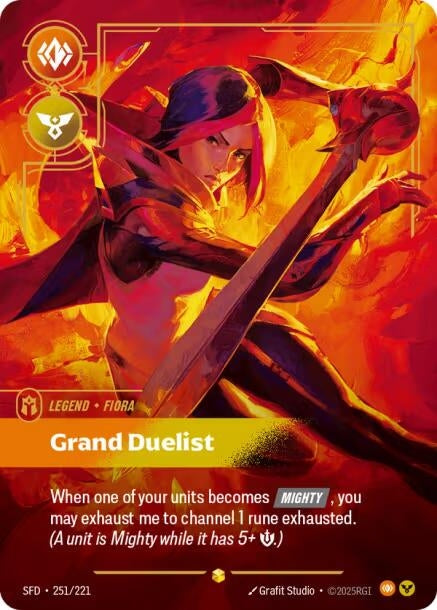 Image for Fiora, Grand Duelist (Overnumbered) (251/221) (SFD) - Riftbound: League of Legends Trading Card Game