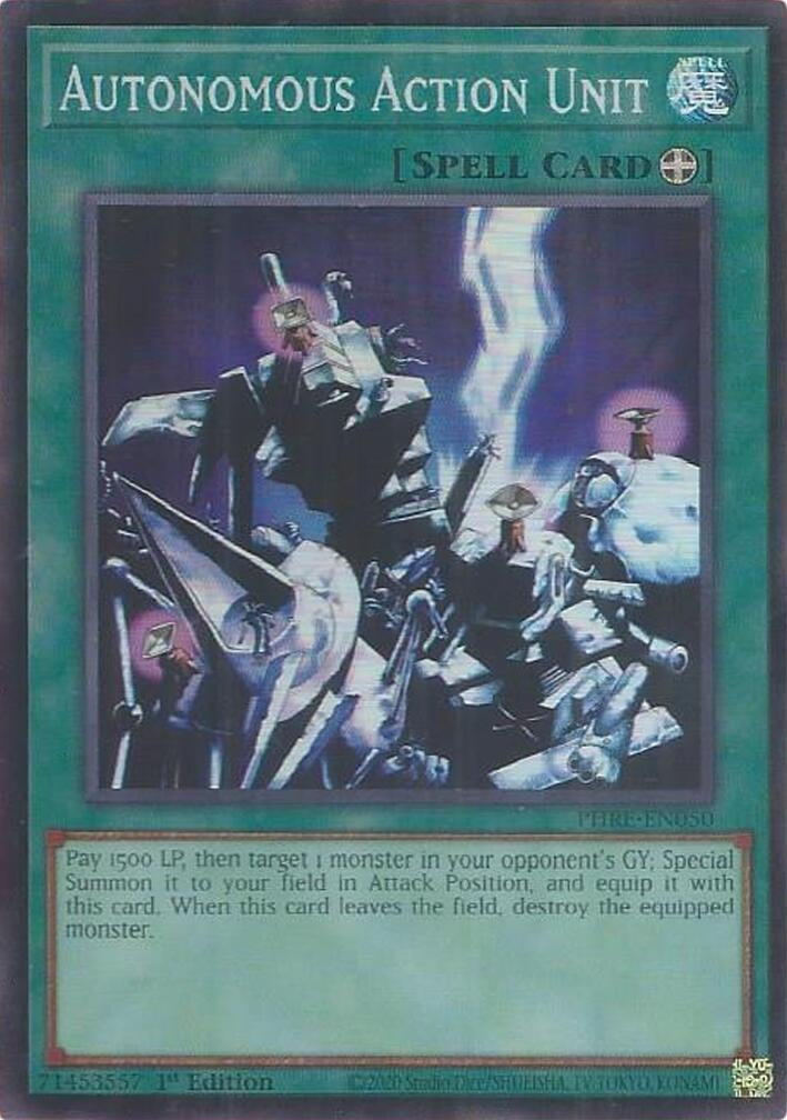 Image for Autonomous Action Unit (Super Rare) (PHRE-EN050) (PHRE) - YuGiOh